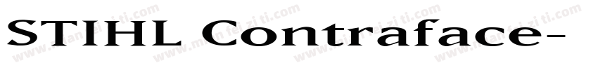 STIHL Contraface字体转换